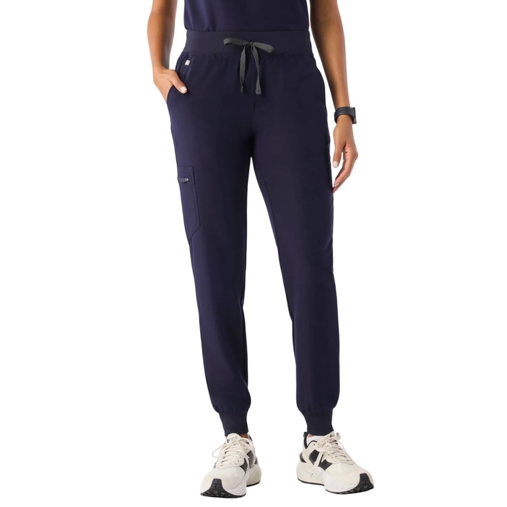FIGS Technical Collection Navy Jogger Scrub Pants Women's S Medical Workwear